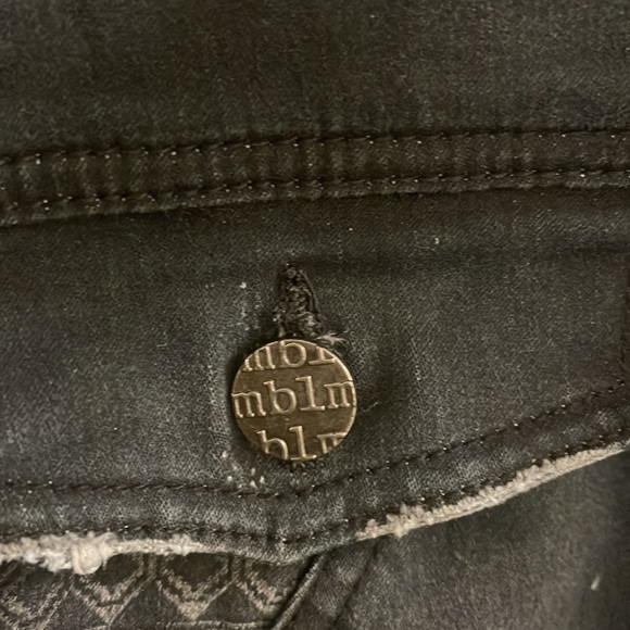 Mblm black lightweight denim jacket size: 4 - Picture 4 of 8